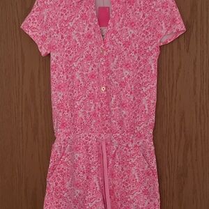 Lilly Pulitzer Vibrant Pink Patterned Jumpsuit